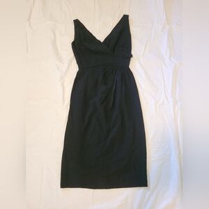 Vintage 1960s Miss Brooks New York Little Black Cocktail Dress Sleeveless XS